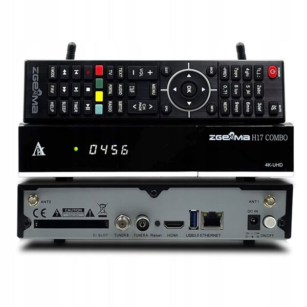 ZGEMMA H17 Combo Wi-Fi DEKODER 4K ENIGMA2 E2 IPTV Cccam OsCam zdjęcie 2