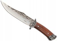 Nóż z głownią stałą BSH Adventure finka stalowa 18 cm drewno futerał