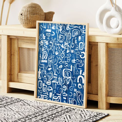 Plakat niebieskie obrazy 30x40 cm na Arena.pl