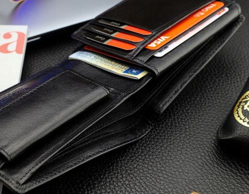 Portfel Męski Pierre Cardin Skórzany Czarny Poziomy Certyfikat Q2 na Arena.pl