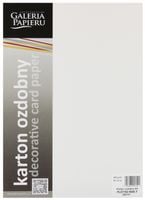Karton Ozdobny Płótno Biały (20) 240G