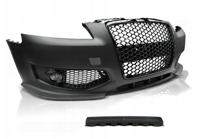 NOWT ZDERZAK Przód + HALOGENY DO AUDI A3 8P OD 2005 DO 2008 Roku RS STYLE zdjęcie 2