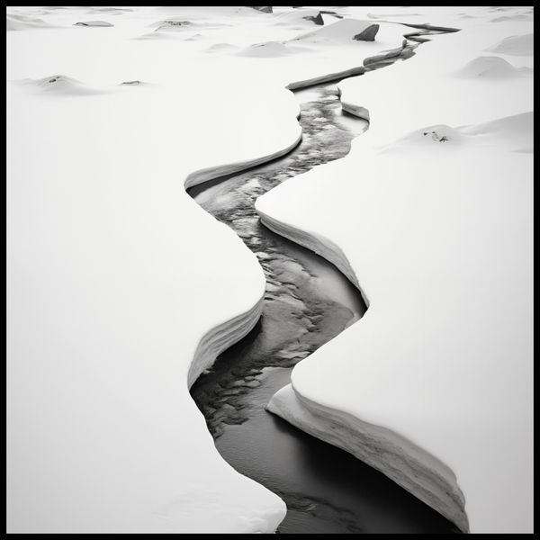 Plakat 80x80cm Szczeliny Mrozu zdjęcie 2