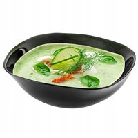 Salaterka Miska Szklana 19cm Na Przekąski Czarna