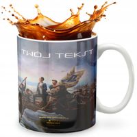 KUBEK 330ml GRAFIKA PREZENT ŚWIĘTA WZÓR - PLAYSTATION + IMIĘ