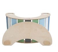 bujak drewniany Sunny niebiesko-zielony ze stolikiem MAŁPISZON