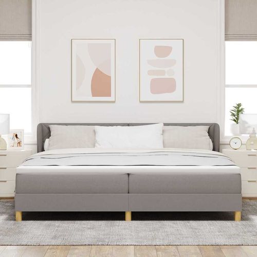 Łóżko sprężynowe z materacem Cream 90x200 cm Fabric Ciemnoszary na Arena.pl