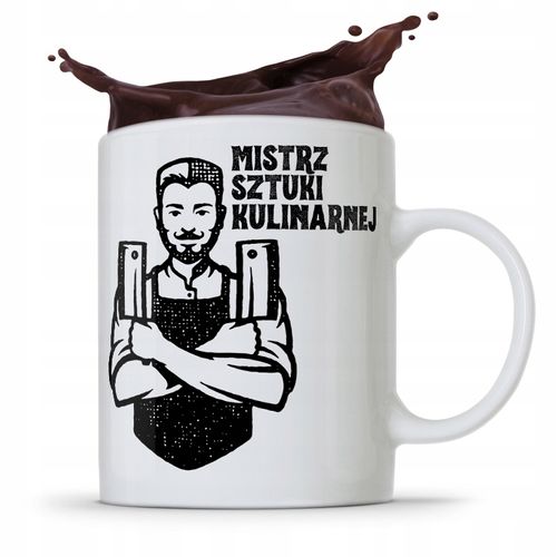 Kubek Dla Kucharza Mistrz Sztuki Kulinarnej Z Nadrukiem Ze Zdjęciem na Arena.pl