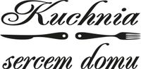 100X50CM KUCHNIA SERCEM DOMU NAKLEJKA