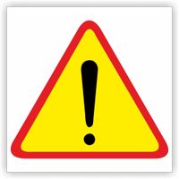 ZNAK DROGOWY tablica informacyjna A-30 INNE NIEBEZPIECZEŃSTWO 40cm