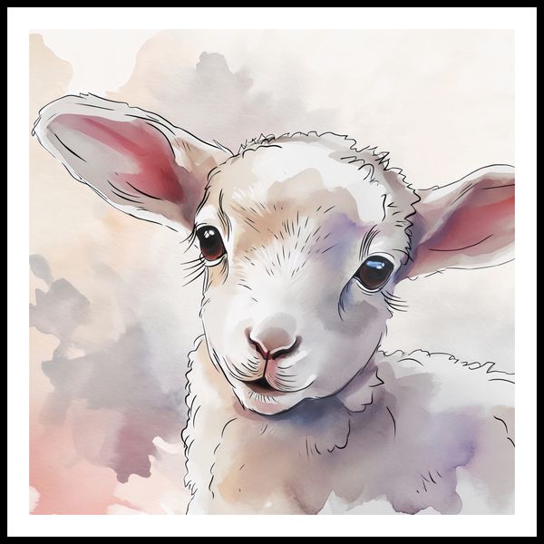 Plakat 100x100cm Mała Owieczka zdjęcie 3