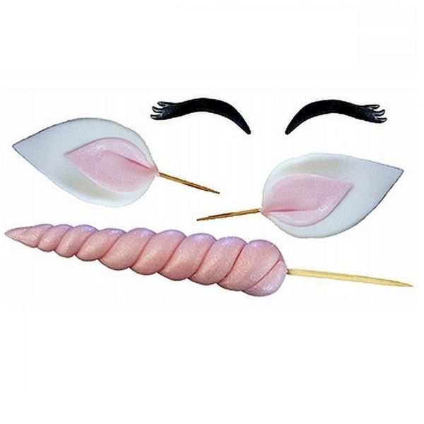 Róg Jednorożca Oczy Uszy z Cukru-Zestaw Różowy Mag zdjęcie 1