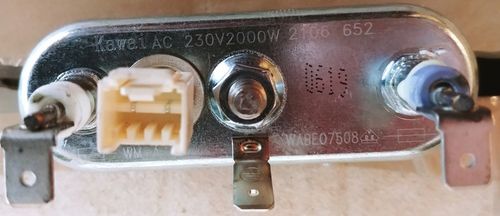 GRZAŁKA 2000 W DO PRALKI BOSCH Z CZUJNIKIEM NTC , ORYGINAŁ FIRMY KAWAI na Arena.pl