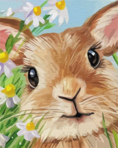 Obraz do MALOWANIA PO NUMERACH Na Ramie Królik Zestaw Po Numerach ARTNAPI na Arena.pl