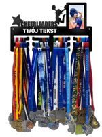 Wieszak na medale CHEERLEADERS ramka na zdjęcie twoje imię 397.3