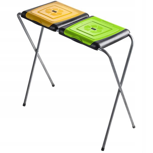 Kosz Stojak Na Worki Do Segregacji Śmieci 2x120L zdjęcie 2