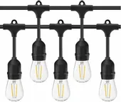 GIRLANDA LED tarasowa ogrodowa SIECIOWA 10 metrów