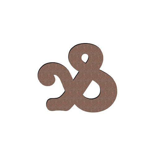 Litera dekoracyjna z MDF-u do sublimacji 10 cm & zdjęcie 2