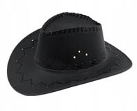 kapelusz kowbojski czarny dla dorosłych