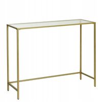 Konsola metalowa złota 100 cm GLAMOUR do salonu