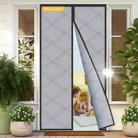 KURTYNA ZASŁONA NA DRZWI MAGNETYCZNA IZOLACJA TERMICZNA OSŁONA 80 x 200CM