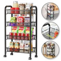 PÓŁKA KUCHENNA SZAFKA REGAŁ NA KÓŁKACH KOSZYKI