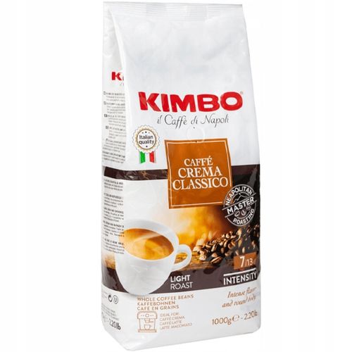 Kawa ziarnista KIMBO CAFFE CREMA CLASSICO 1 kg + GRATIS videobook na Arena.pl