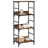 Regał na książki, stare drewno, 50x33x117,5 cm