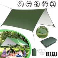 PLANDEKA NAMIOTOWA, HAMAK, MUCHA, SCHRONIENIE, MATA PRZECIWSŁONECZNA 3 X 3M