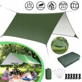 PLANDEKA NAMIOTOWA, HAMAK, MUCHA, SCHRONIENIE, MATA PRZECIWSŁONECZNA 3 X 3M
