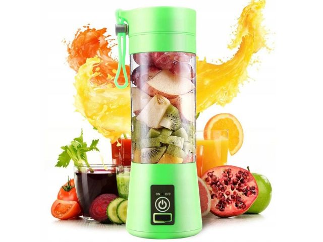 BLENDER MIKSER TURYSTYCZNY BEZPRZEWODOWY USB AKUMULATOR 380ML zdjęcie 5