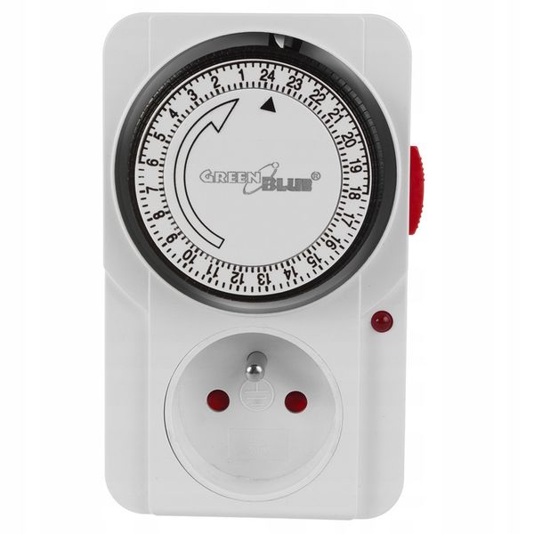 Programator czasowy timer analogowy mechaniczny włącznik wyłącznik prądu zdjęcie 12