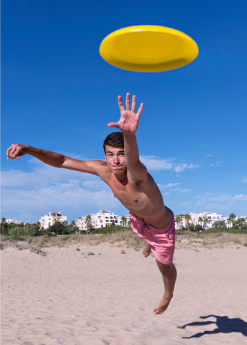 Dysk Do Frisbee Ultimate Latający Do Rzucania Df-04 Żółty na Arena.pl