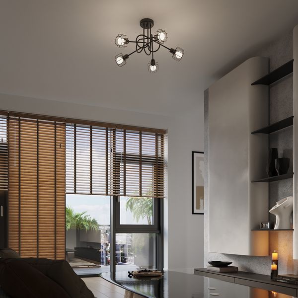 Żyrandol BELUCI 5S czarny zdjęcie 8