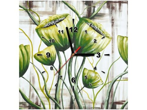 40X40CM ZEGAR ZIELONE MAKI OBRAZ na Arena.pl