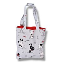 Torba na zakupy psy bawełniana shopperka torba shopper zakupowa pieski