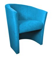 Fotel CLUB Mikrofaza 14 błękitny