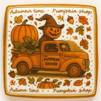 CIASTKO LUKROWANE PAMPKIN DRIVER ROZ.S POZIOM NO.1 JESIEŃ RĘCZNIE ROBIONE