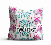 Poduszka DZIECIĘCA z Twoim napisem PD03 zebry