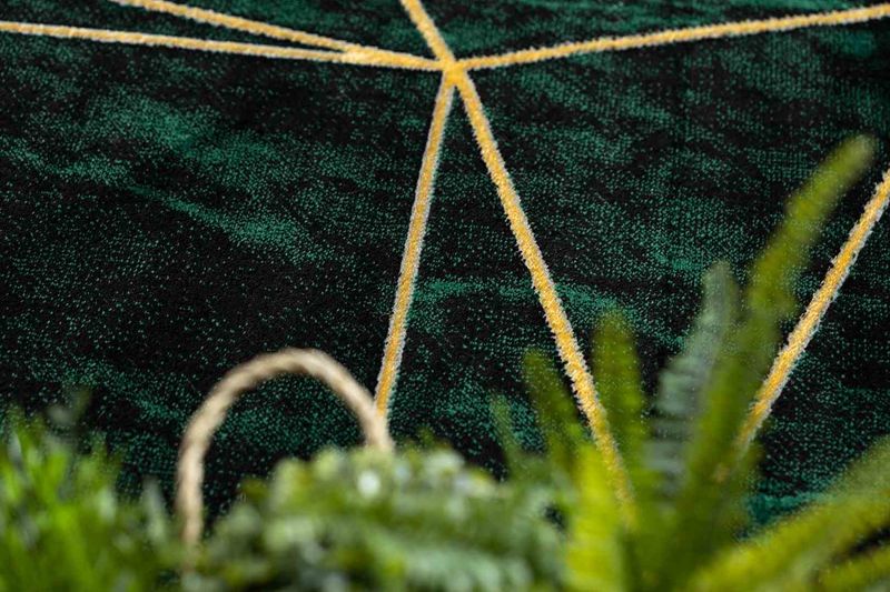 RUG/LU/ESTEMA/MARBLE2/BOTTLEGREEN+GOLD/80x150 zdjęcie 5
