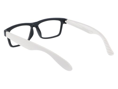 Okulary zerówki prostokątne białe na Arena.pl