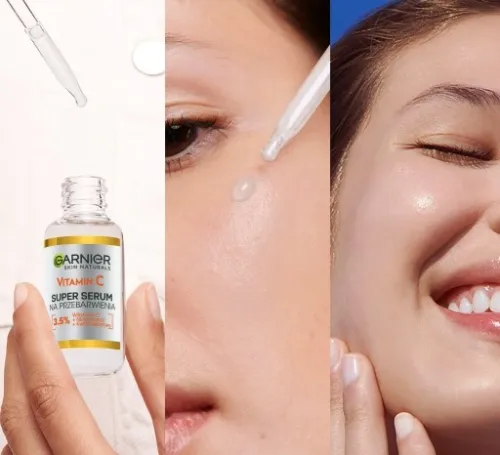 Garnier serum do twarzy na przebarwienia z witaminą C na dzień i noc na Arena.pl