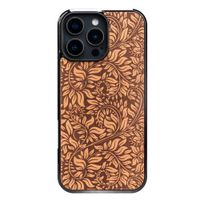 drewniane etui bewood do iphone 16 pro max liście jabłoń