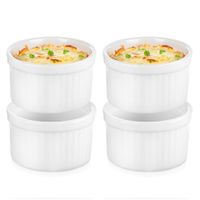 4x Naczynie Zapiekania Żaroodporne Miska Miseczka Kokilka Ceramiczna 40 ml