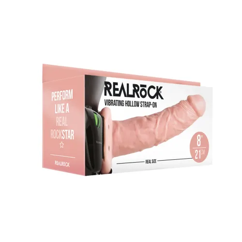 realrock model 20,5 cm - wibrator z systemem paskow, regulowany na Arena.pl