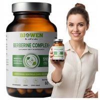 Berberine Complex+ Biowen Berberyna Na kontrolę Cukru we Krwi 60 kapsułek