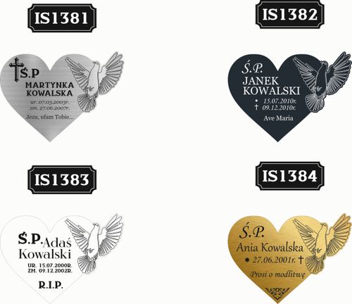 GRAWEROWANA Tabliczka nagrobna nagrobkowa pamiątkowa 20 cm dla dziecka na Arena.pl