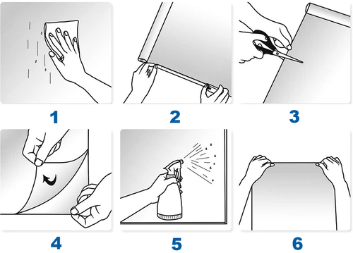 2x FOLIA OKIENNA SAMOPRZYLEPNA LUSTRO SREBRNA SILVER 75x300 + ODTŁUSZCZACZ na Arena.pl