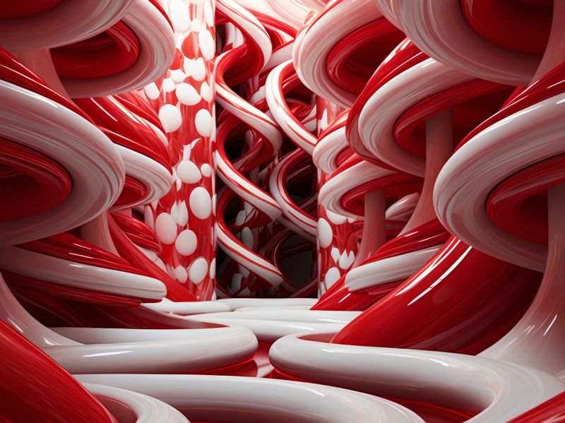 Plakat 100x75cm Czerwone Wiry zdjęcie 1