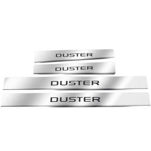 Listwa progowa DACIA DUSTER MK2 Stal nierdzewna 304 połysk z czarnymi liter na Arena.pl